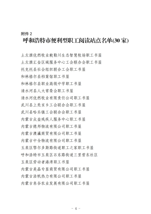 2023红头--呼和浩特市总工会关于命名2022年全市职工书屋的通知_03